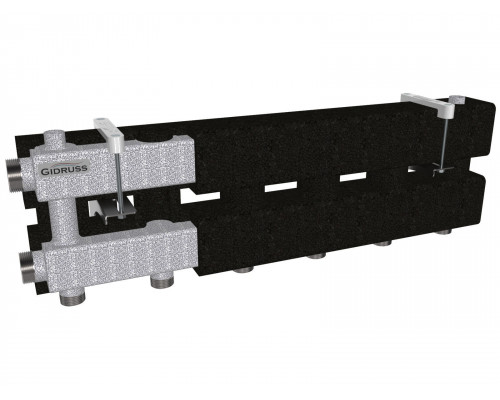 MK-100-3.EPP (до 100 кВт, 2 магистрали G 1¼″, 3 контура G 1″, EPP-термоизоляция, 4D-кронштейны K.UMS, цвет ″черный муар с серебром″, универсальное подключение термодатчика)